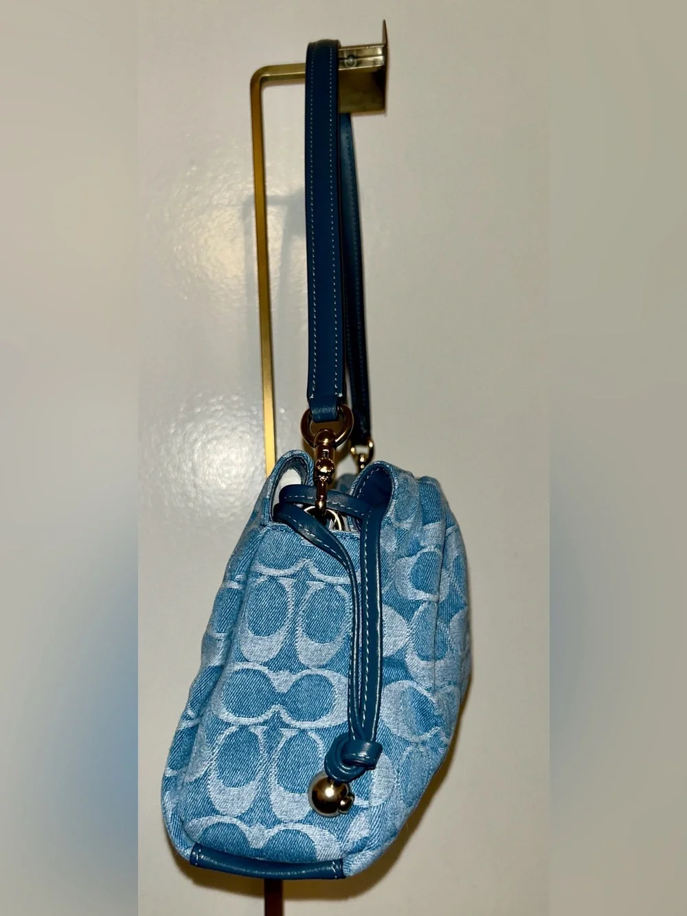 NWT! Coach Faye Shoulder Bag in Signature Denim.
